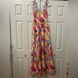 Colorful Striped Maxi Dress